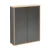 FACKELMANN FINN Doppel Hängeschrank 60 cm breit, Anthrazit/Braun hell
