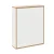 FACKELMANN FINN Doppel Hängeschrank 60 cm breit, Braun hell/Weiß