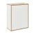 FACKELMANN FINN Doppel Midischrank 60 cm breit, Weiß/Braun hell