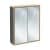 FACKELMANN FINN Spiegelschrank 60 cm breit, Anthrazit/Braun hell