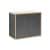 FACKELMANN FINN Waschbeckenunterschrank 60 cm breit, Anthrazit/Braun hell