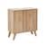 FACKELMANN FINN Waschbeckenunterschrank 60 cm breit, Braun hell + Holzfüße