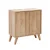 FACKELMANN FINN Waschbeckenunterschrank 60 cm breit, Braun hell + Holzfüße