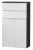 FACKELMANN KARA Doppel Midischrank 61 cm breit, Weiß/Anthrazit, mit 2 Schubladen