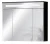FACKELMANN KARA LED Spiegelschrank 80 cm breit, Anthrazit