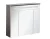 FACKELMANN KARA LED Spiegelschrank 80 cm breit, Weiß/Anthrazit