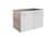 FACKELMANN LIMA Waschbeckenunterschrank 60 cm breit, Weiß/Braun