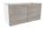 FACKELMANN LIMA Waschbeckenunterschrank 80 cm breit, Braun/Weiß