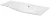 FACKELMANN LUGANO Waschbecken 115 cm breit, Weiß, Gussmarmor, Ablage links