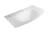 FACKELMANN LUGANO Waschbecken 80,5 cm breit, Weiß, Glas