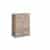 FACKELMANN LUXOR Doppel Midischrank 60 cm breit, Braun hell + Wäschekorb