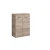 FACKELMANN LUXOR Doppel Midischrank 60 cm breit, Braun hell + Wäschekorb