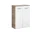 FACKELMANN LUXOR Doppel Midischrank 60,5 cm breit, Weiß/Braun hell