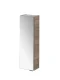 FACKELMANN LUXOR Hängeschrank 20 cm breit, Braun hell, Türanschlag links + Spiegel