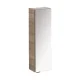 FACKELMANN LUXOR Hängeschrank 20 cm breit, Braun hell, Türanschlag rechts + Spiegel
