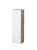 FACKELMANN LUXOR Hängeschrank 20 cm breit, Weiß/Braun hell, Türanschlag links