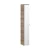 FACKELMANN LUXOR Hochschrank 20 cm breit, Braun hell, Türanschlag links + Spiegel