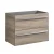 FACKELMANN LUXOR Waschbeckenunterschrank 80 cm breit, Braun hell