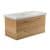 FACKELMANN MILANO Waschbeckenunterschrank 100 cm breit, Braun hell