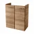 FACKELMANN MILANO Waschbeckenunterschrank Gäste WC 52 cm breit, Braun hell