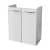 FACKELMANN MILANO Waschbeckenunterschrank Gäste WC 52 cm breit, Weiß
