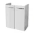 FACKELMANN MILANO Waschbeckenunterschrank Gäste WC 52 cm breit, Weiß