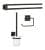 FACKELMANN NEW YORK Accessoire Set, Schwarz, Handtuchhalter, WC-Garnitur, Toilettenpapierhalter