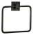 FACKELMANN NEW YORK Handtuchhalter, Schwarz matt