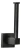 FACKELMANN NEW YORK Toilettenpapier Ersatzrollenhalter, Schwarz matt