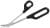 FACKELMANN Nagelschere 21 cm, Schwarz/Silber