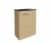 FACKELMANN SBC B. STYLE Gäste WC Waschtisch Set 45 cm breit, Braun, Waschbecken Glas Anthrazit, Türanschlag links