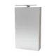 FACKELMANN SBC B.CLEVER Gäste WC Spiegelschrank 40 cm breit, Braun hell, Türanschlag links