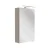 FACKELMANN SBC B.PARIS Gäste WC Spiegelschrank 40 cm breit, Grau, Türanschlag links + Aufsatzleuchte