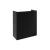 FACKELMANN SBC B.PARIS Waschbeckenunterschrank Gäste WC 55 cm breit, Schwarz matt, 2 Türen