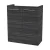 FACKELMANN SBC B.PERFEKT Waschbeckenunterschrank Gäste WC 55 cm breit, Anthrazit Holzoptik, 2 Türen
