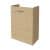 FACKELMANN SBC B.STYLE Waschbeckenunterschrank Gäste WC 45 cm breit, Braun, Türanschlag links