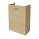 FACKELMANN SBC B.STYLE Waschbeckenunterschrank Gäste WC 45 cm breit, Braun, Türanschlag links