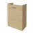 FACKELMANN SBC B.STYLE Waschbeckenunterschrank Gäste WC 45 cm breit, Braun, Türanschlag links