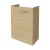 FACKELMANN SBC B.STYLE Waschbeckenunterschrank Gäste WC 45 cm breit, Braun, Türanschlag rechts