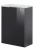 FACKELMANN SBC KARA Gäste WC Waschtisch Set 45 cm breit, Anthrazit, Waschbecken Glas Weiß, Türanschlag rechts