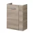 FACKELMANN SBC LUXOR Waschbeckenunterschrank Gäste WC 45 cm breit, Braun hell, Türanschlag links