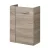 FACKELMANN SBC LUXOR Waschbeckenunterschrank Gäste WC 45 cm breit, Braun hell, Türanschlag rechts