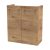 FACKELMANN SBC MILANO Waschbeckenunterschrank Gäste WC 55 cm breit, Braun hell, 2 Türen