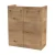 FACKELMANN SBC MILANO Waschbeckenunterschrank Gäste WC 55 cm breit, Braun hell, 2 Türen