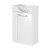 FACKELMANN SBC SCENO Gäste WC Waschtisch Set 45 cm breit, Weiß, Waschbecken Keramik Weiß, Türanschlag rechts