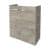 FACKELMANN SBC STANFORD Waschbeckenunterschrank Gäste WC 55 cm breit, Braun hell, 2 Türen