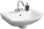 FACKELMANN STAR Waschbecken, 60 cm breit, Weiß, Keramik