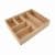 FACKELMANN Schubladen Organizer 26 cm breit, Braun, Buchenholz