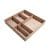 FACKELMANN Schubladen Organizer 38 cm breit, Braun, Buchenholz