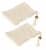 FACKELMANN Seifensäckchen, Beige, 2er Set, Sisal